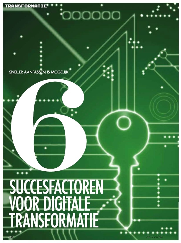 Artikel CIO Magazine - de zes succesfactoren voor digitale transformatie